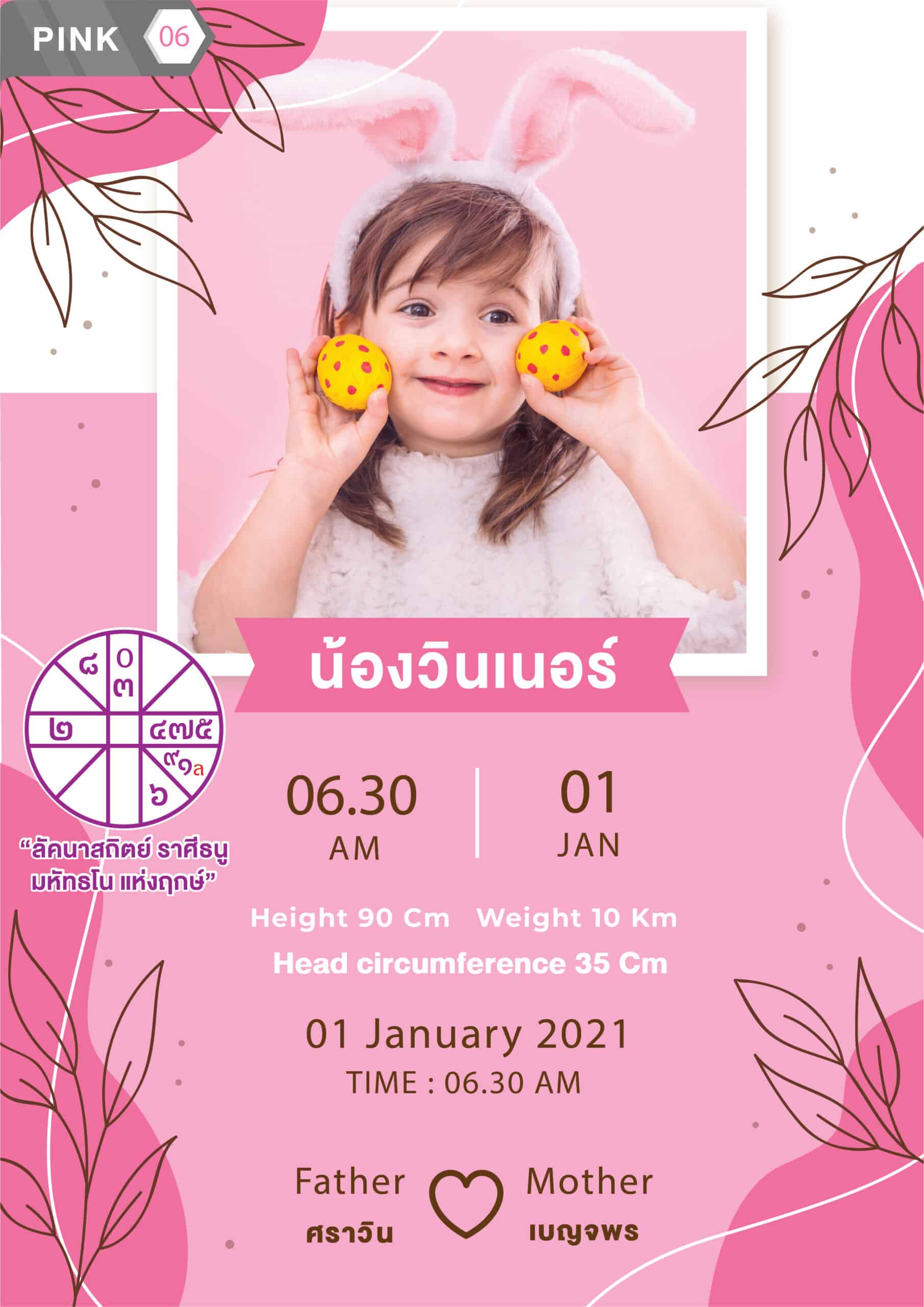กรอบรูปฤกษ์คลอด กรอบรูปฮวงจุ้ย - วันอังคาร